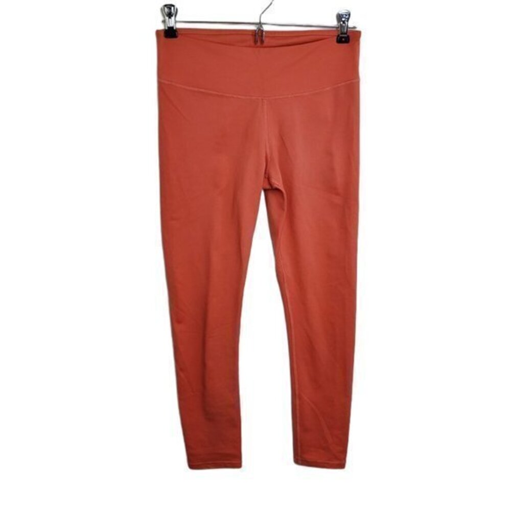 Fabletics Leggings XS Crop Capris‎ Orange Solid Wor